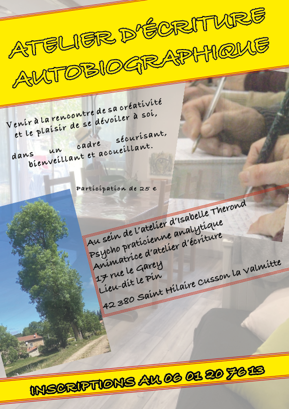 Atelier d e criture auto biographique